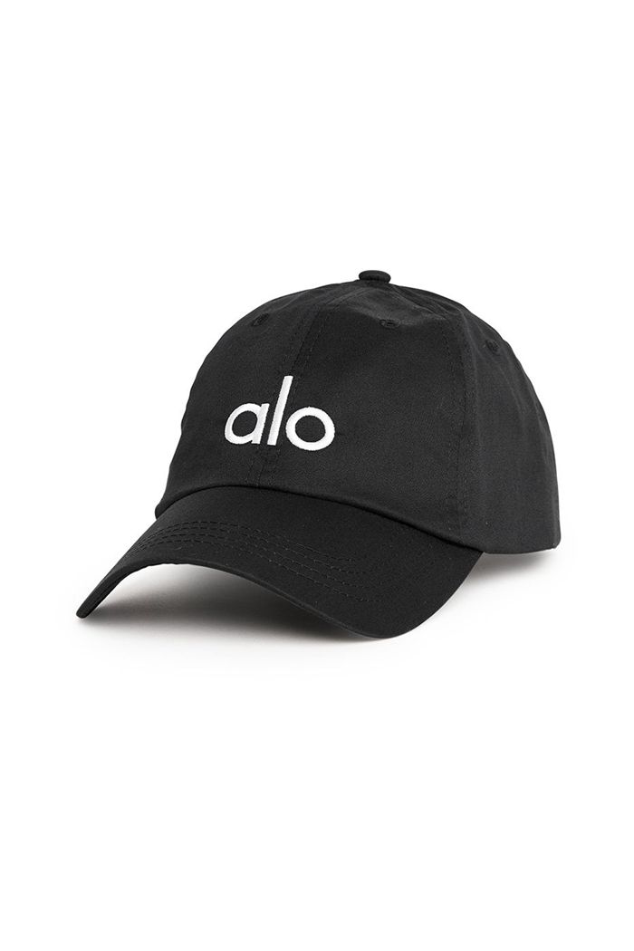 Cap Alo Yoga Off-Duty Hombre Negros Blancos | 281945RDC