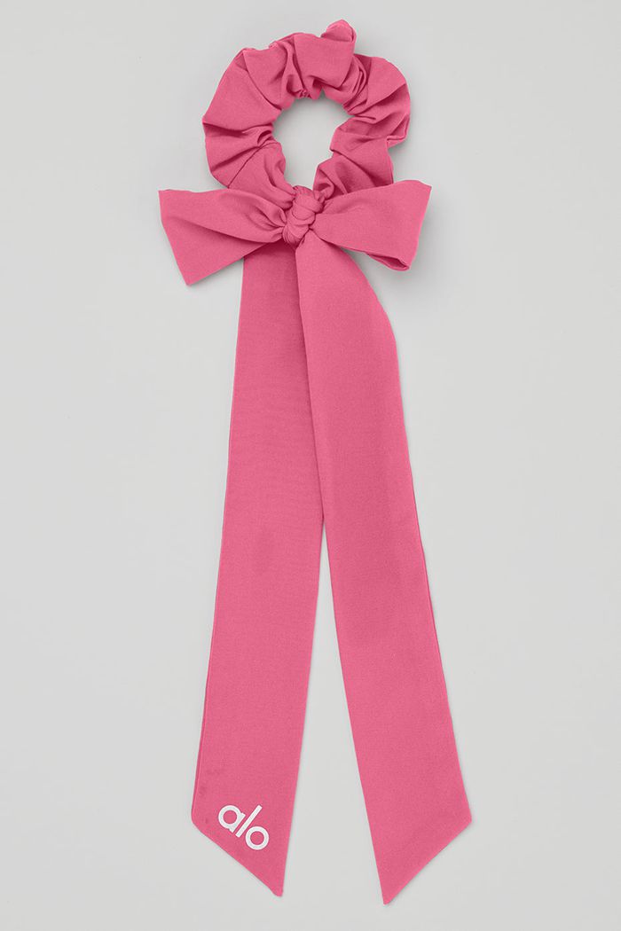 Coletero Alo Yoga Love Knots Tie Mujer Rosas Fucsia | 061538LRJ