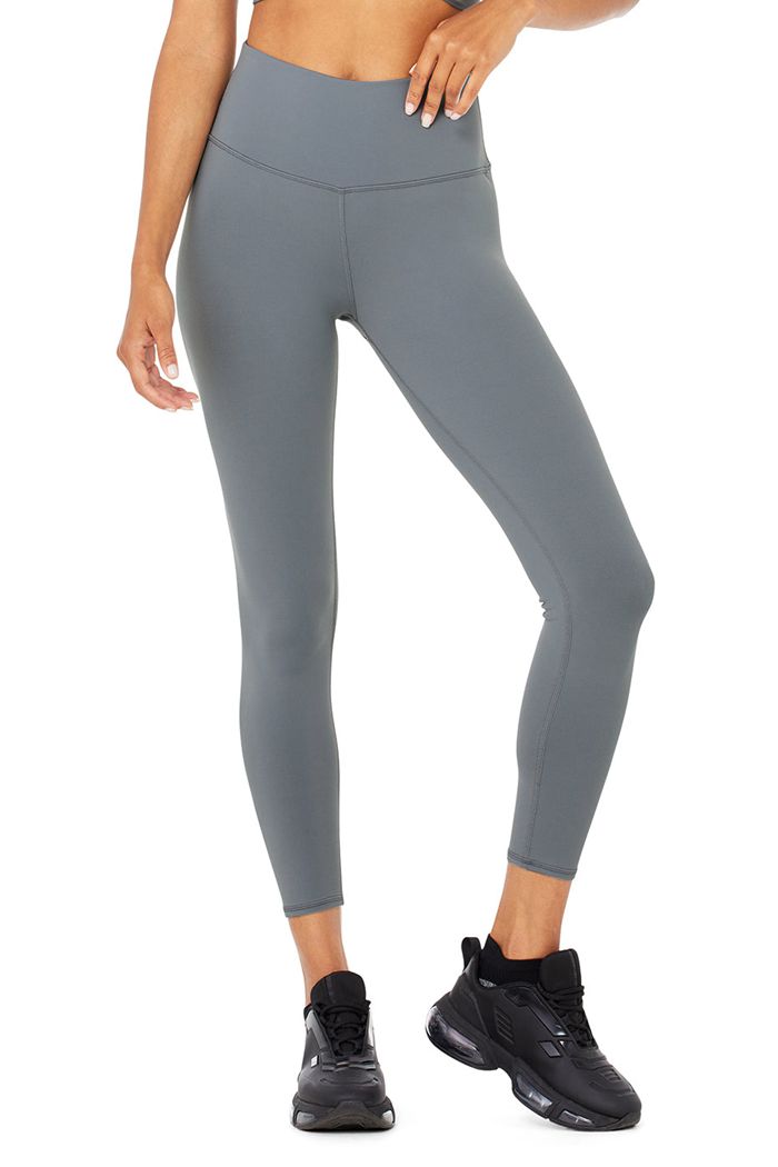 Leggins Alo Yoga 7/8 High-Cintura Airbrush Mujer Grises | 246795WXP