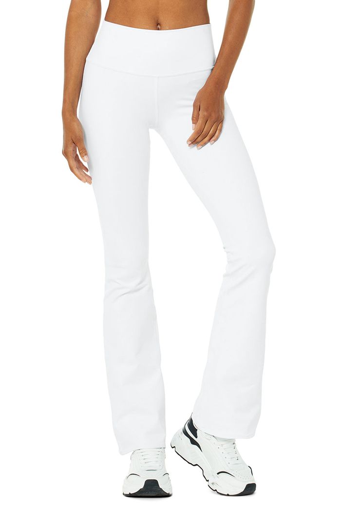 Leggins Alo Yoga Airbrush High-Cintura Bootcut Mujer Blancos | 714832LHE