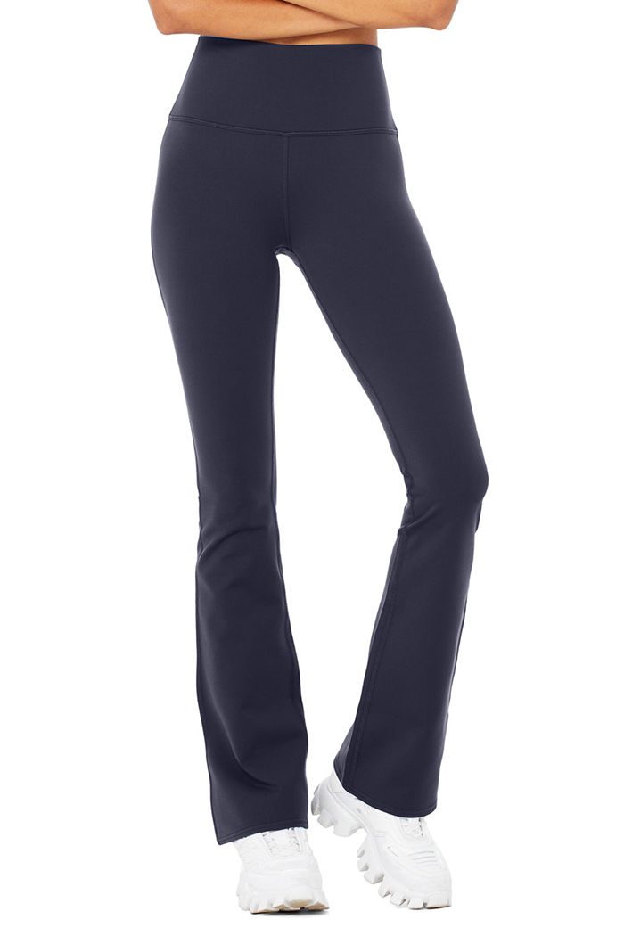 Leggins Alo Yoga Airbrush High-Cintura Bootcut Mujer Negros | 810936VPF