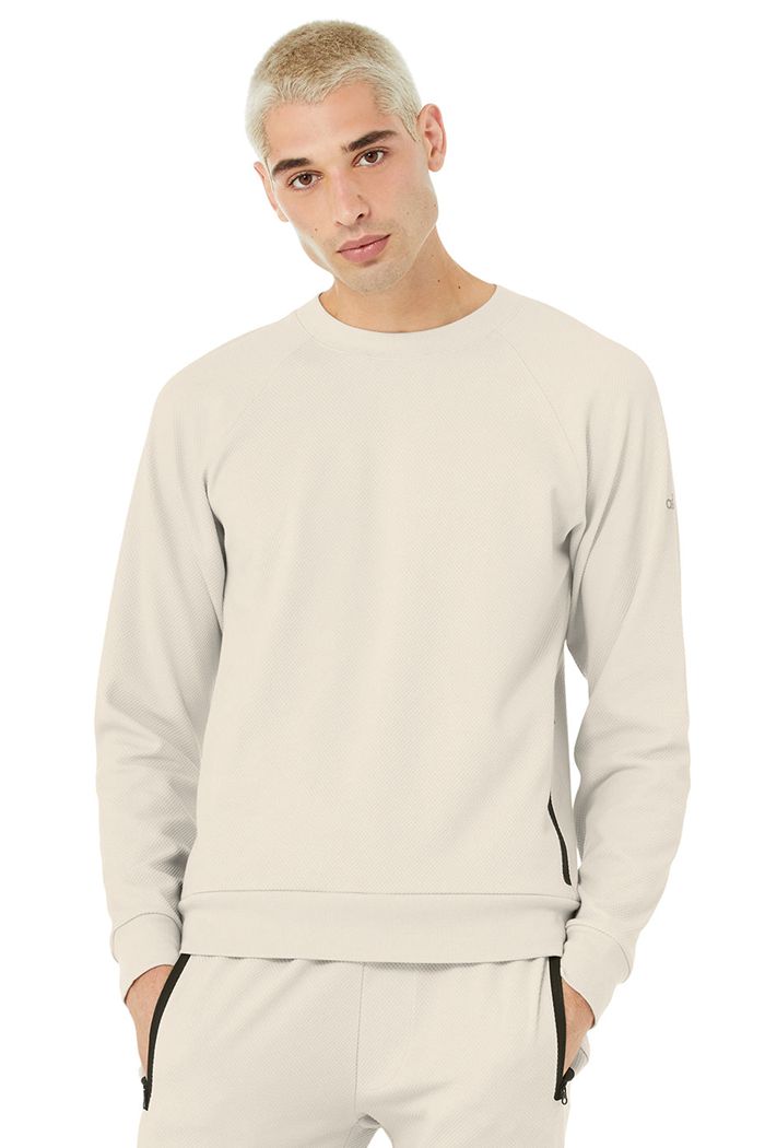 Long Sleeve Alo Yoga Impel Sweatshirt Hombre Beige | 413068WRM