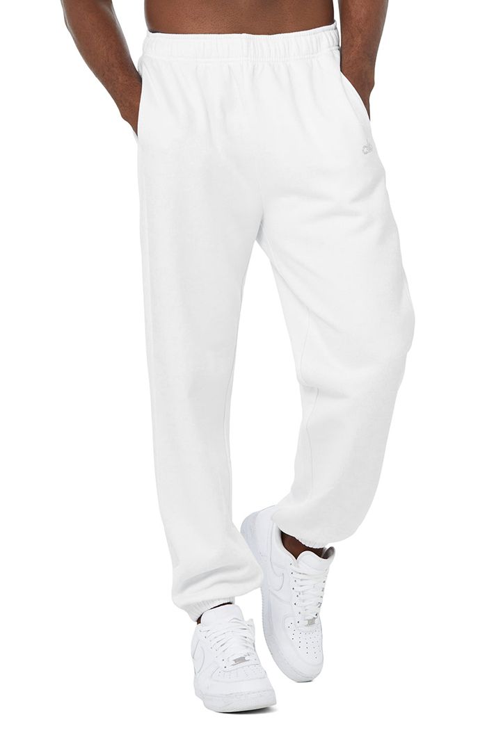 Pantalones Alo Yoga Accolade Sweat Hombre Blancos | 215973CYM