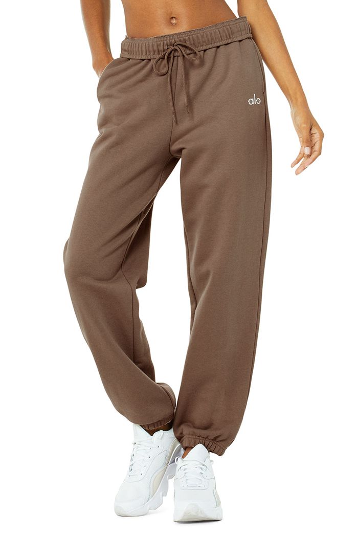 Pantalones Alo Yoga Accolade Sweat Mujer Marrom | 481592QOJ