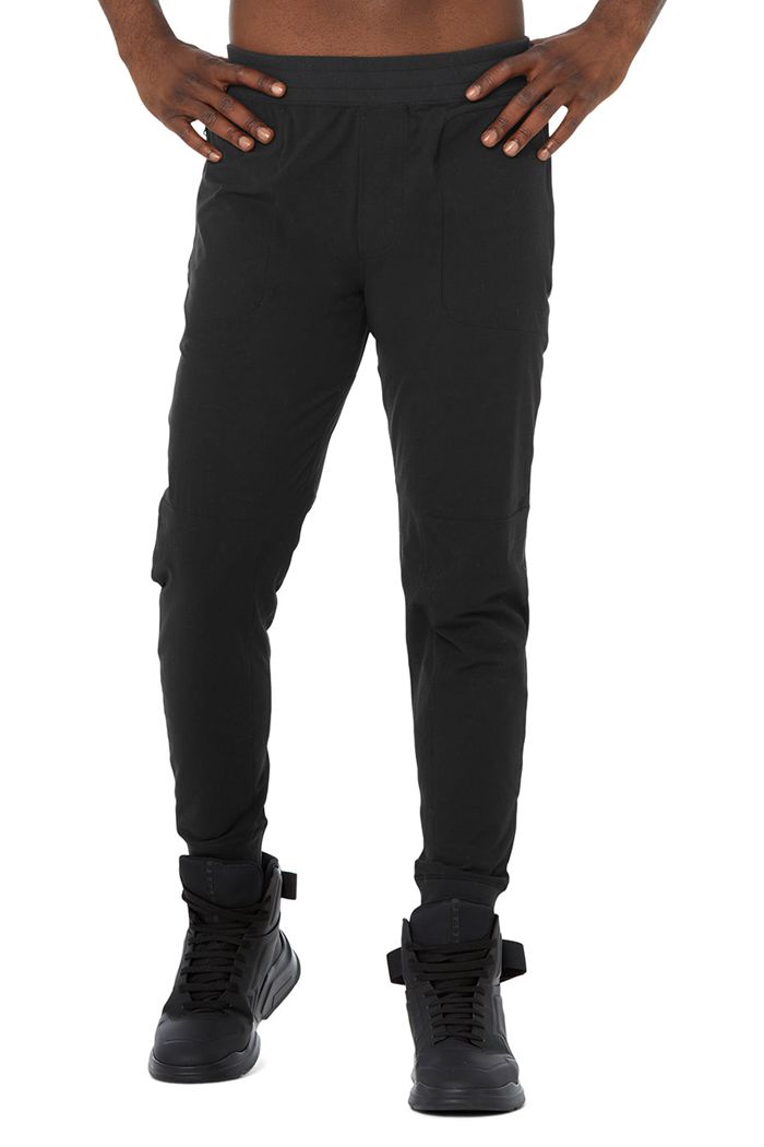 Pantalones Alo Yoga Co-Op Hombre Negros | 830216LNU