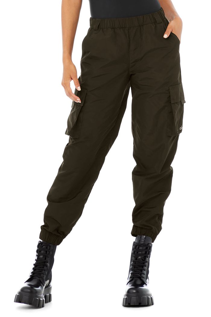 Pantalones Alo Yoga It Girl Mujer Verde Oliva Oscuro | 852976YDE