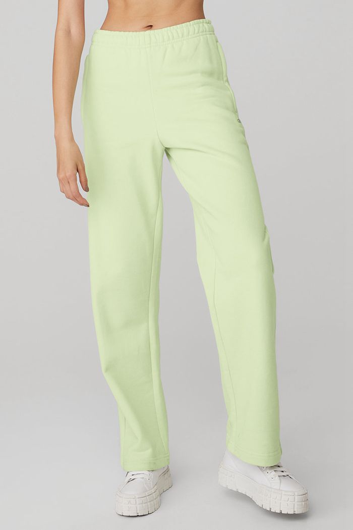 Pantalones Alo Yoga Renown Sweat Mujer Verdes | 147603MOX