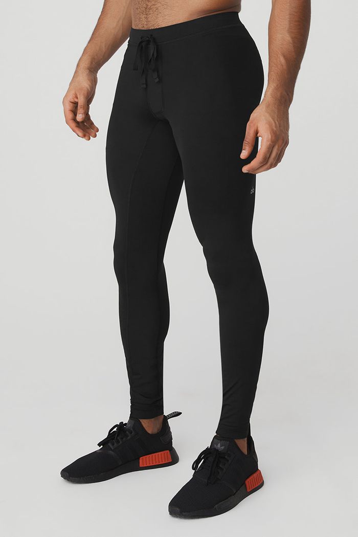 Pantalones Alo Yoga Warrior Compression Hombre Negros | 203847CYR