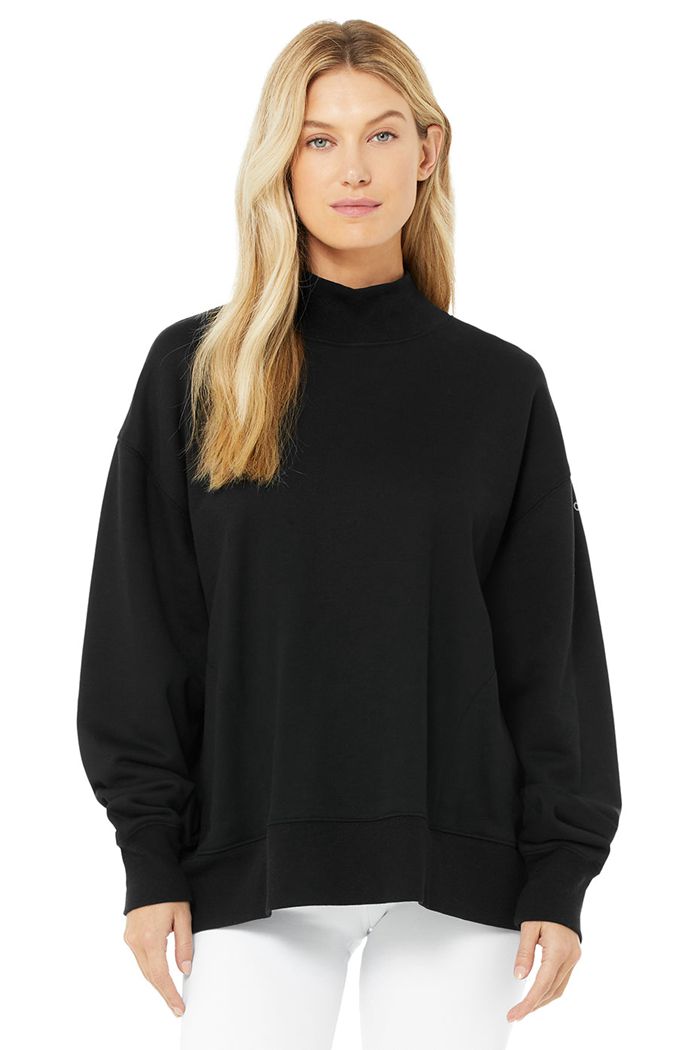 Pullover Alo Yoga Refresh Mujer Negros | 394127FNO