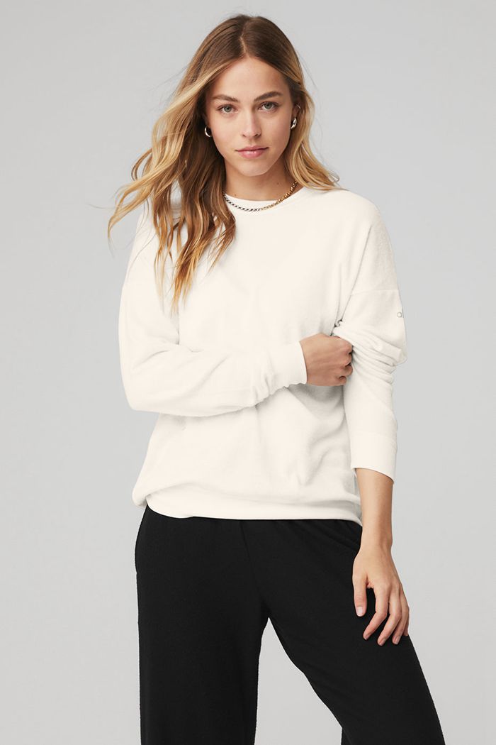 Pullover Alo Yoga Soho Mujer Blancos | 537182XZS