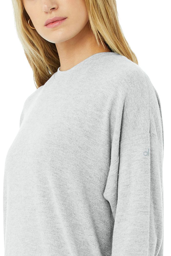 Pullover Alo Yoga Soho Mujer Grises | 564170JLB