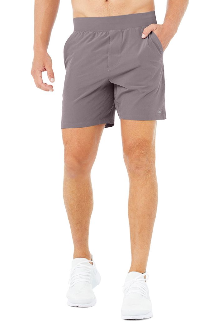 Short Alo Yoga 7" Repetition Hombre Morados | 163758STW