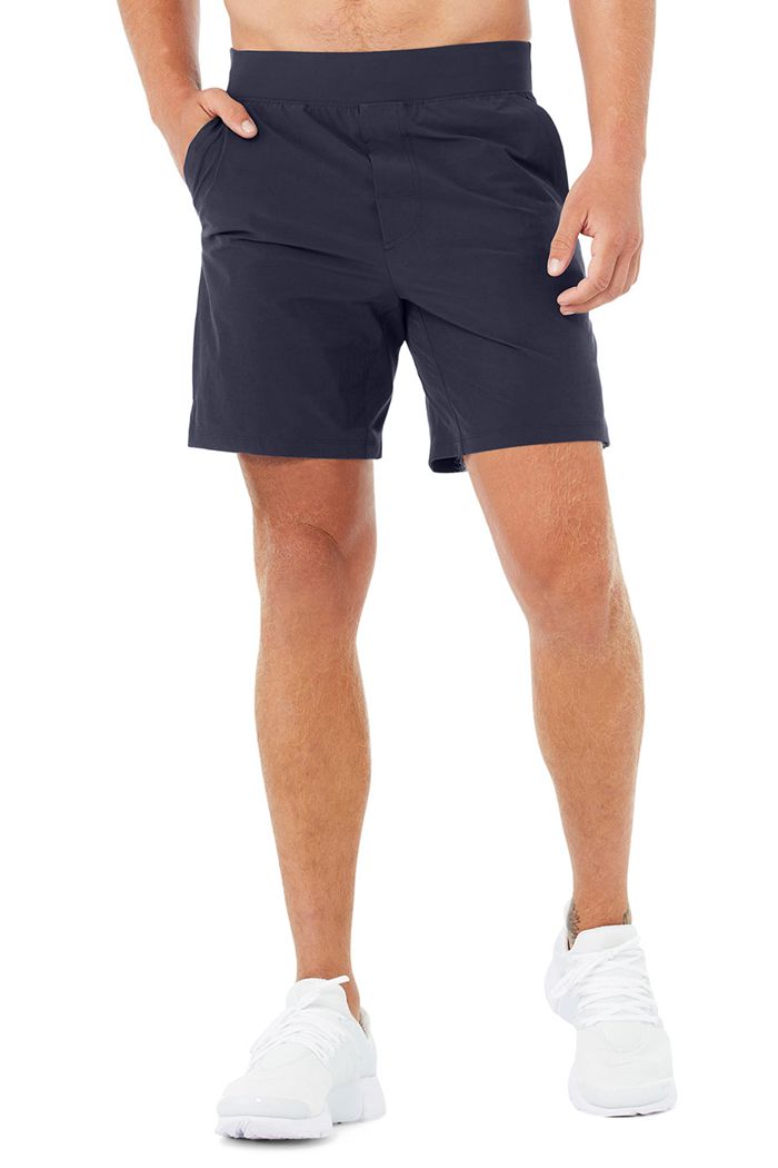 Short Alo Yoga 7" Repetition Hombre Negros | 921307LPV