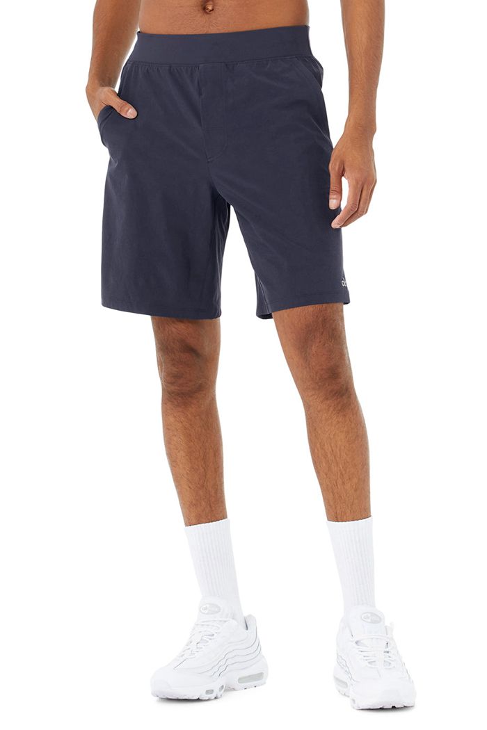 Short Alo Yoga 9" Repetition Hombre Negros | 107936JSG