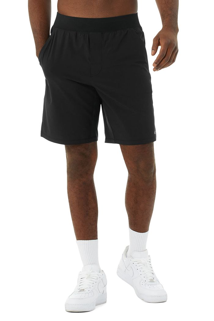 Short Alo Yoga 9" Repetition Hombre Negros | 315624RPE