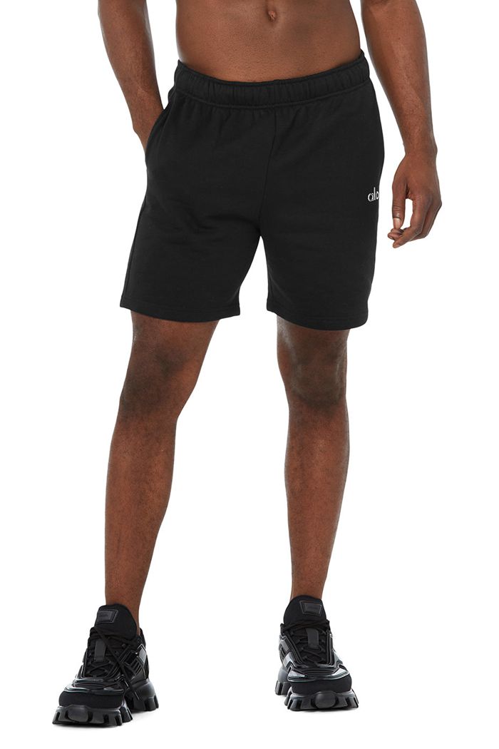 Short Alo Yoga Accolade Sweat Hombre Negros | 038179WQG