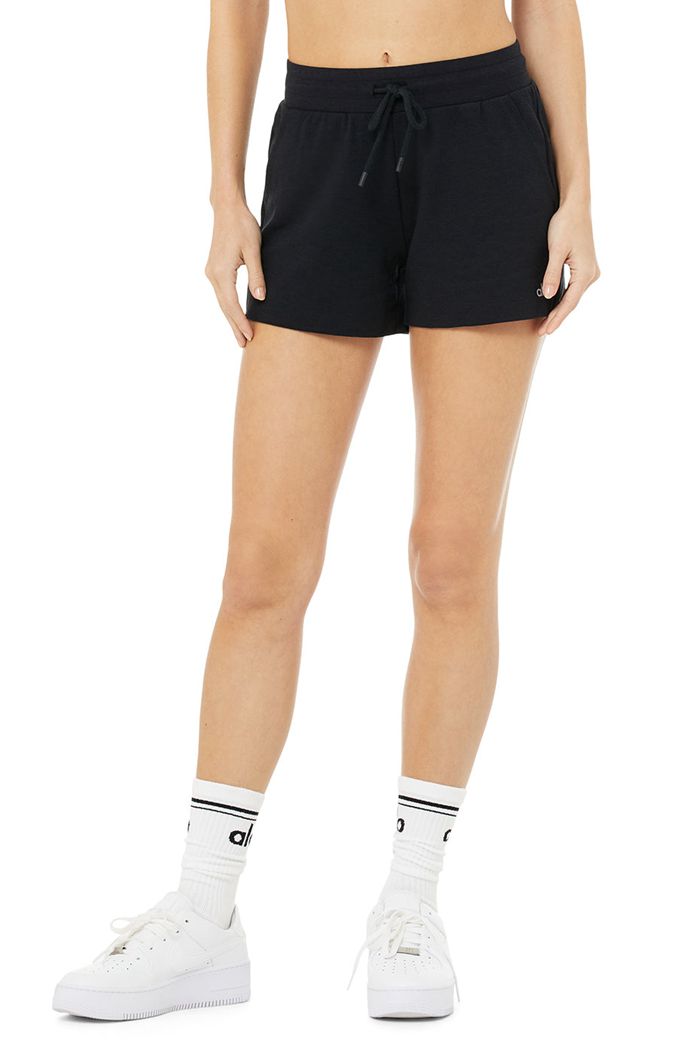 Short Alo Yoga Dreamy Mujer Negros | 143629AKP