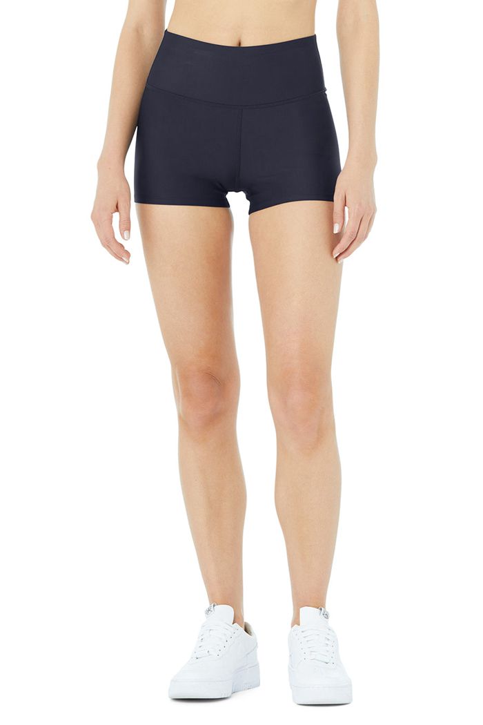 Short Alo Yoga High-Cintura Airlift Mujer Negros | 054391JSB