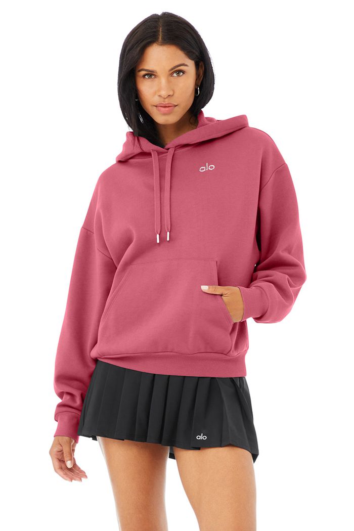 Sudadera Con Capucha Alo Yoga Accolade Mujer Morados | 802965EDH