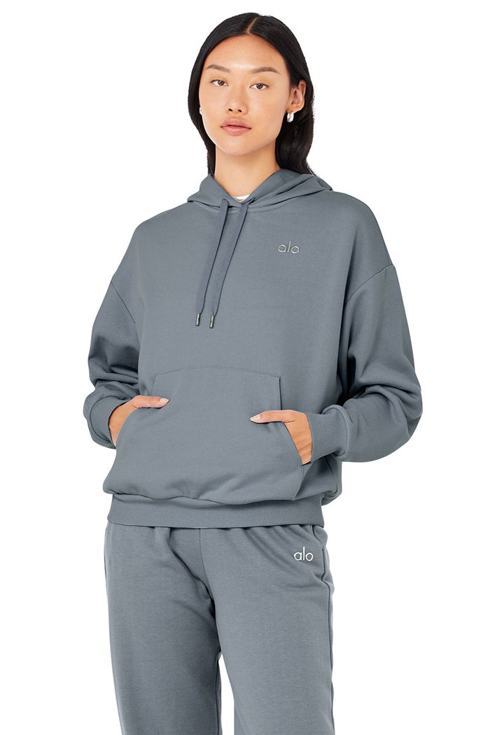 Sudadera Con Capucha Alo Yoga Accolade Mujer Grises | 924735GIC