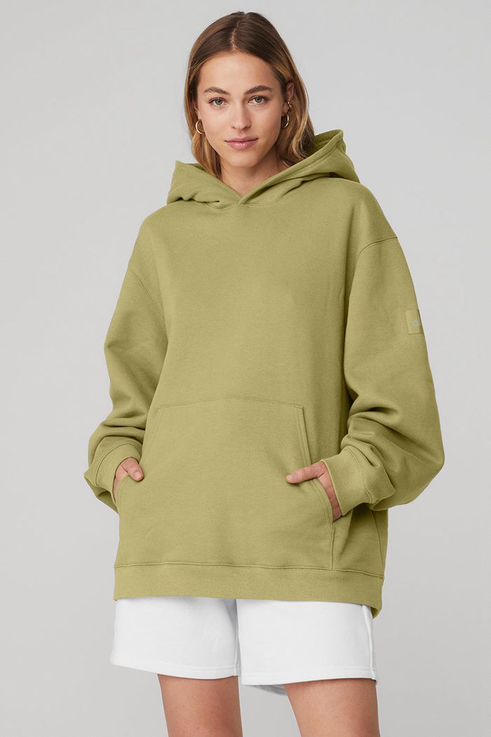 Sudadera Con Capucha Alo Yoga Renown Mujer Verdes | 810432UGJ