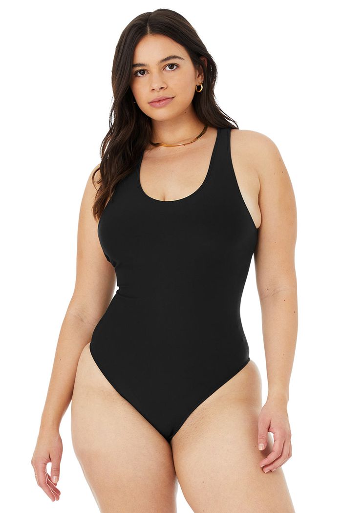 Bodysuit Alo Yoga Airlift Barre Mujer Negros | 896317XYZ