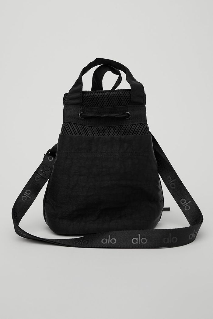 Bolsas Alo Yoga Utility Cross Body Bucket Mujer Negros | 287459IKL