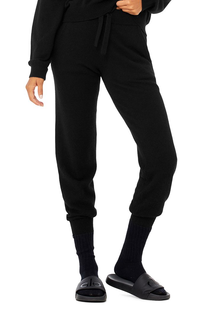 Calcetines Alo Yoga Cashmere Jet Set Mujer Negros | 981234QWJ