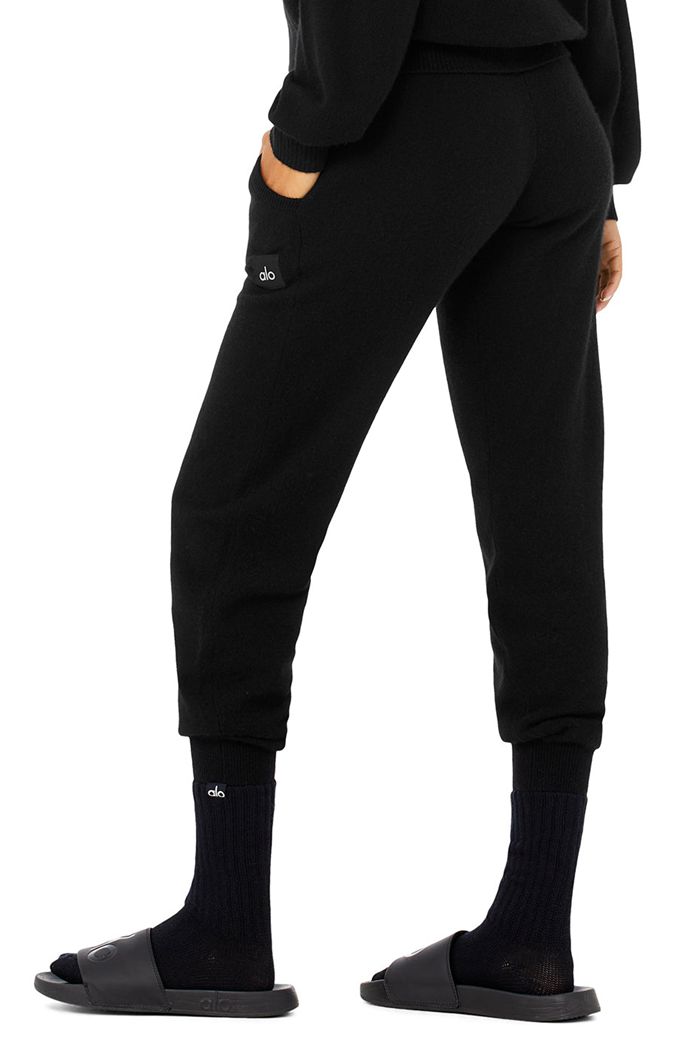 Calcetines Alo Yoga Cashmere Jet Set Mujer Negros | 981234QWJ