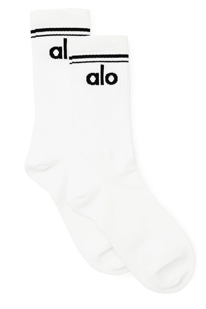 Calcetines Alo Yoga Throwback Hombre Blancos | 931642YMI