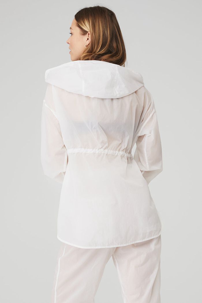 Chaquetas Alo Yoga Cloud Nine Mujer Blancos | 147058RQL