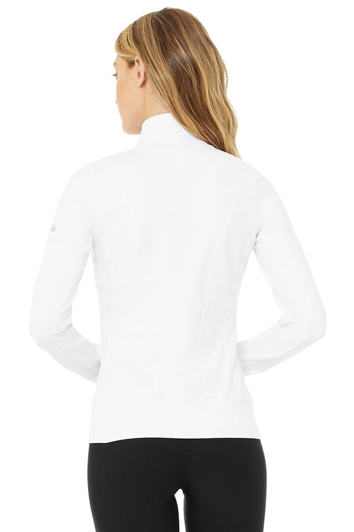 Chaquetas Alo Yoga Contour Mujer Blancos | 762195IWT