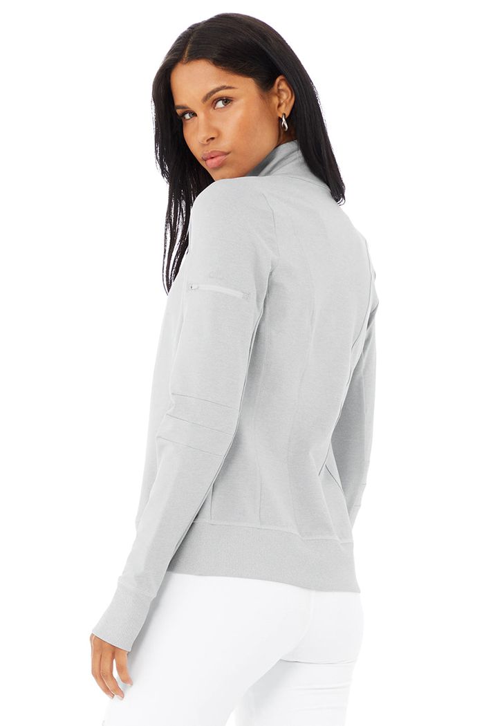 Chaquetas Alo Yoga Contour Mujer Grises | 793614QBT