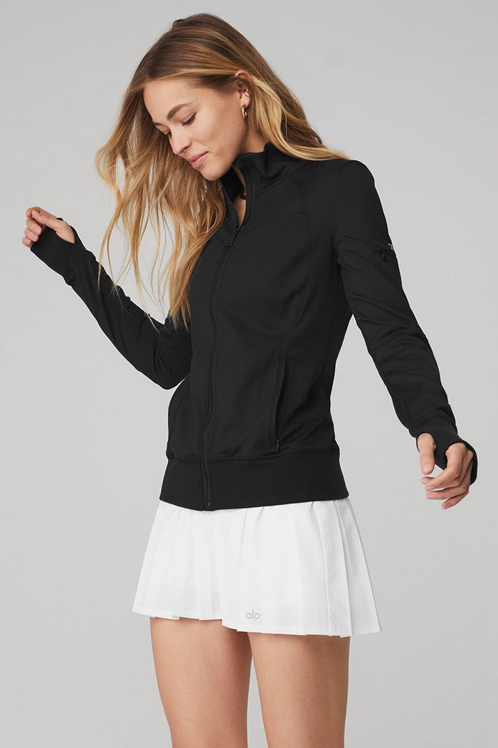 Chaquetas Alo Yoga Contour Mujer Negros | 241936PXG