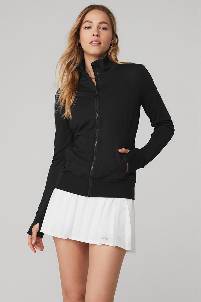 Chaquetas Alo Yoga Contour Mujer Negros | 241936PXG