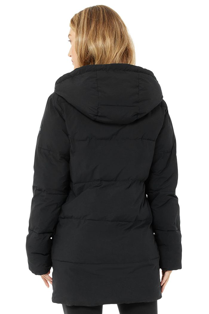 Chaquetas Alo Yoga Cypress Puffer Mujer Negros | 429087TWY