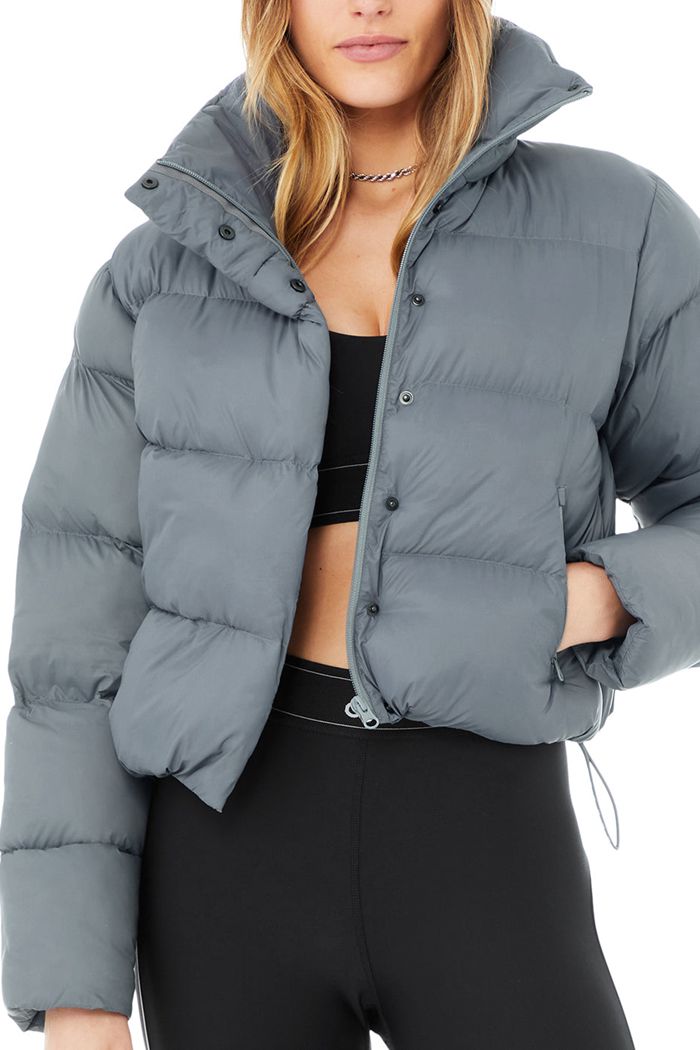 Chaquetas Alo Yoga Gold Rush Puffer Mujer Grises | 051726TYU