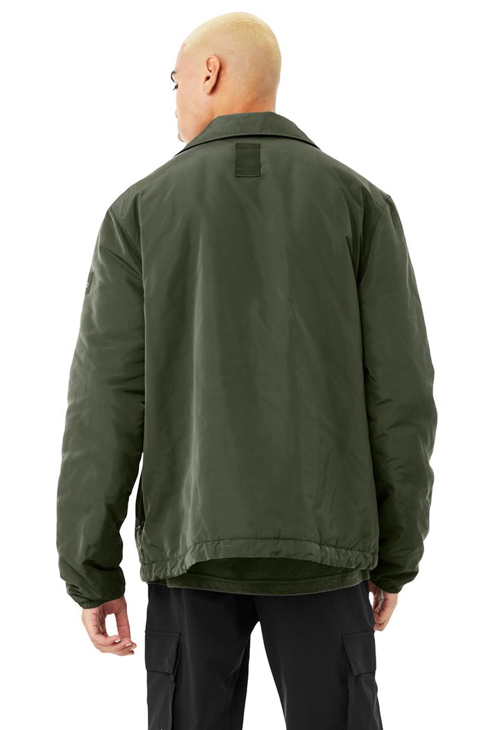 Chaquetas Alo Yoga Legend Hombre Verdes Oscuro | 350679VDT