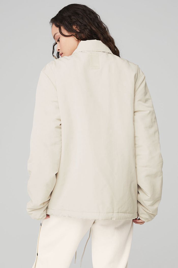 Chaquetas Alo Yoga Legend Mujer Beige | 864729TJI