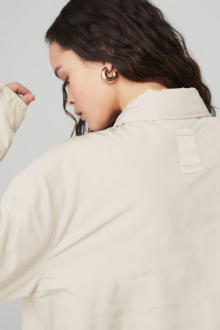 Chaquetas Alo Yoga Legend Mujer Beige | 864729TJI