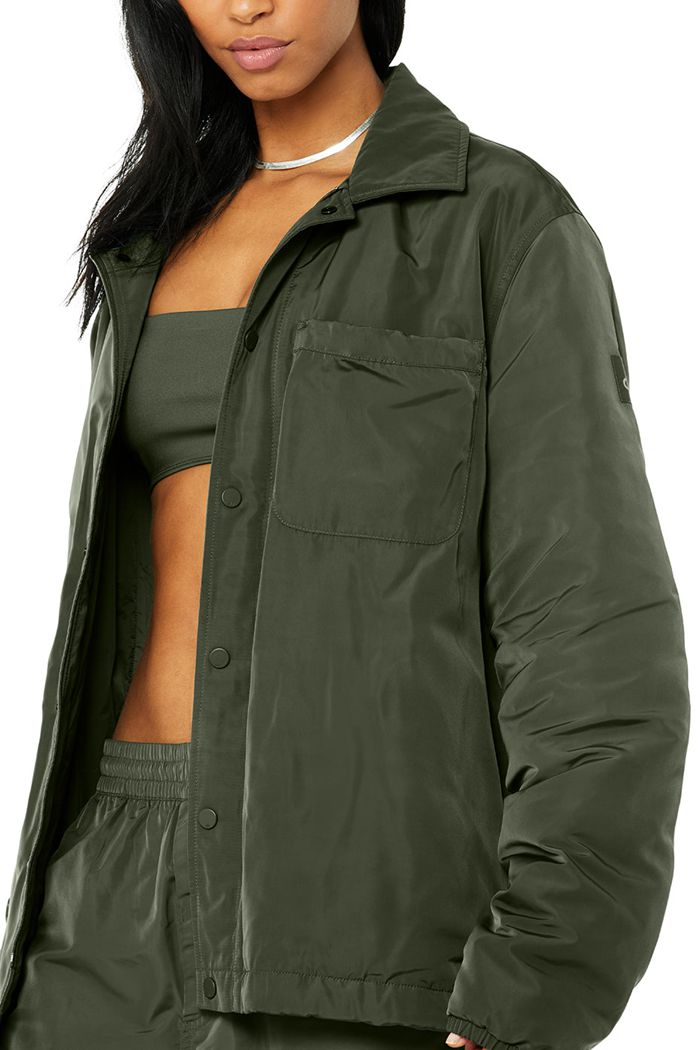 Chaquetas Alo Yoga Legend Mujer Verdes Oscuro | 476210EVT