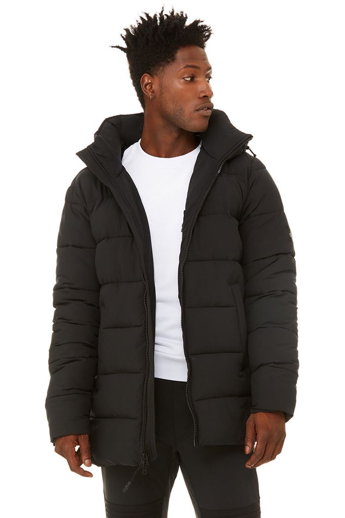 Chaquetas Alo Yoga Polar Puffer Hombre Negros | 497280WRT