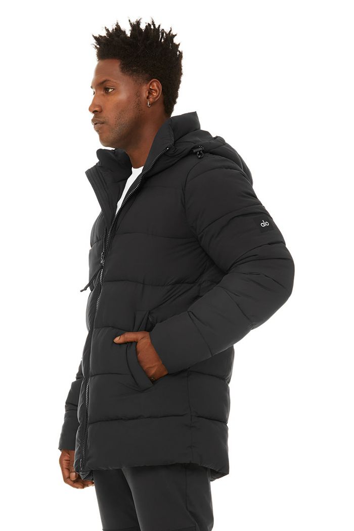 Chaquetas Alo Yoga Polar Puffer Hombre Negros | 497280WRT