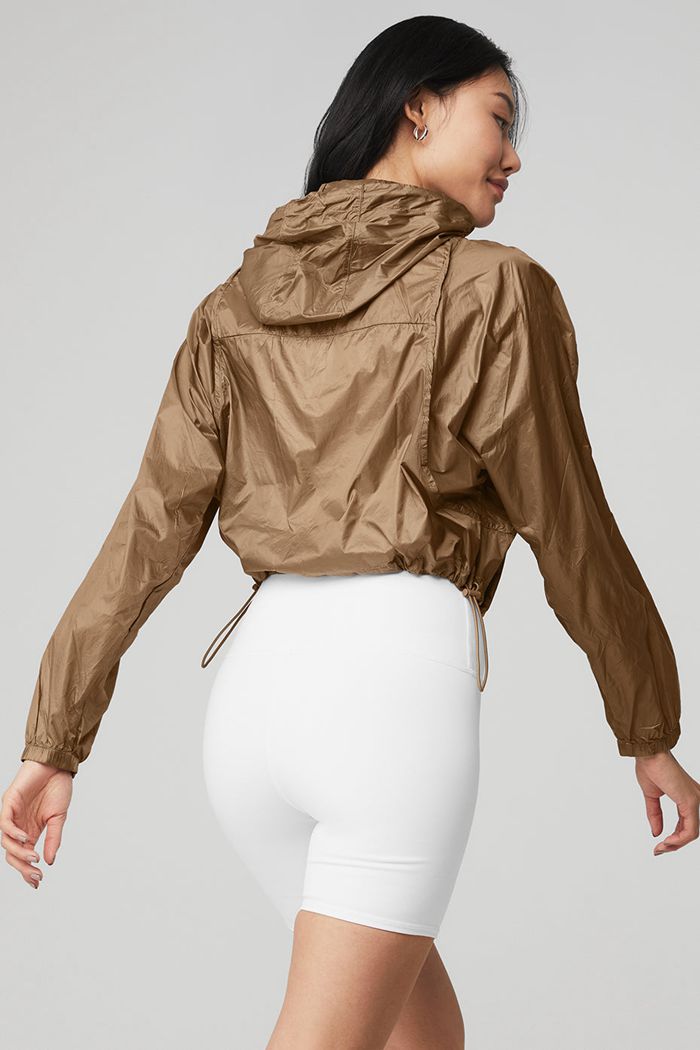 Chaquetas Alo Yoga Sprinter Mujer Marrom | 180327UBD