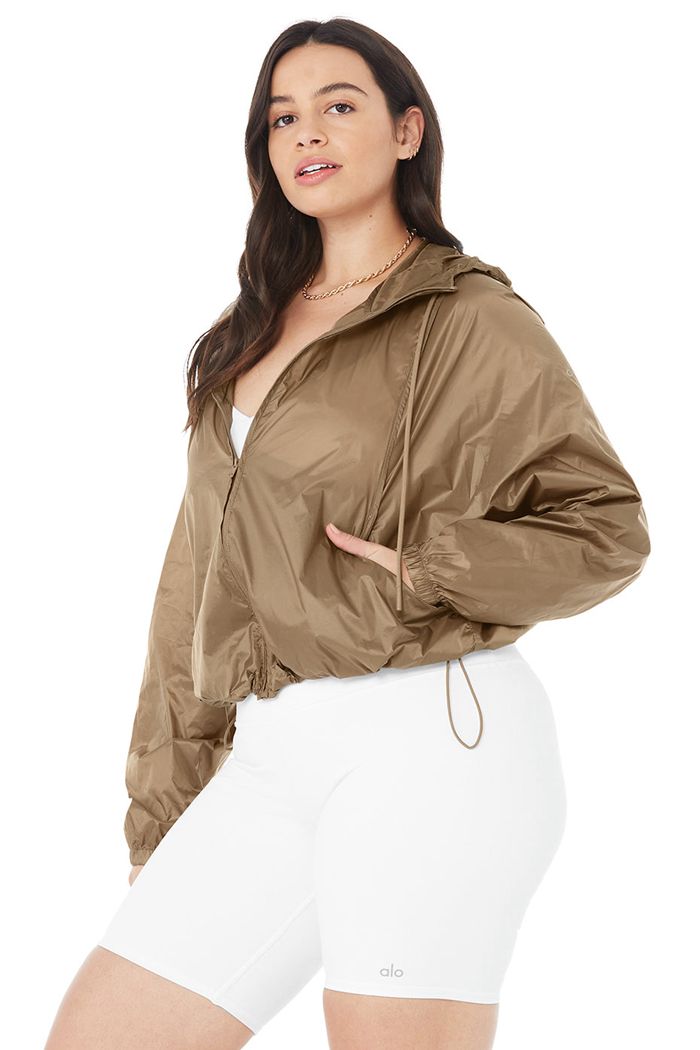 Chaquetas Alo Yoga Sprinter Mujer Marrom | 180327UBD