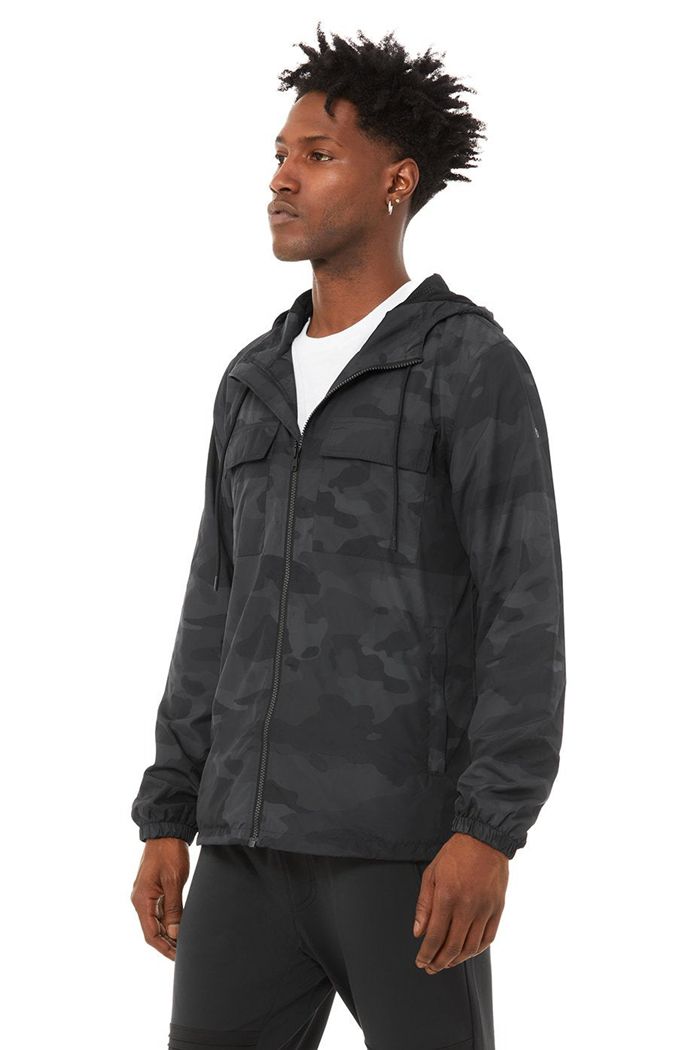 Chaquetas Alo Yoga Stride Hombre Negros | 731864SWP