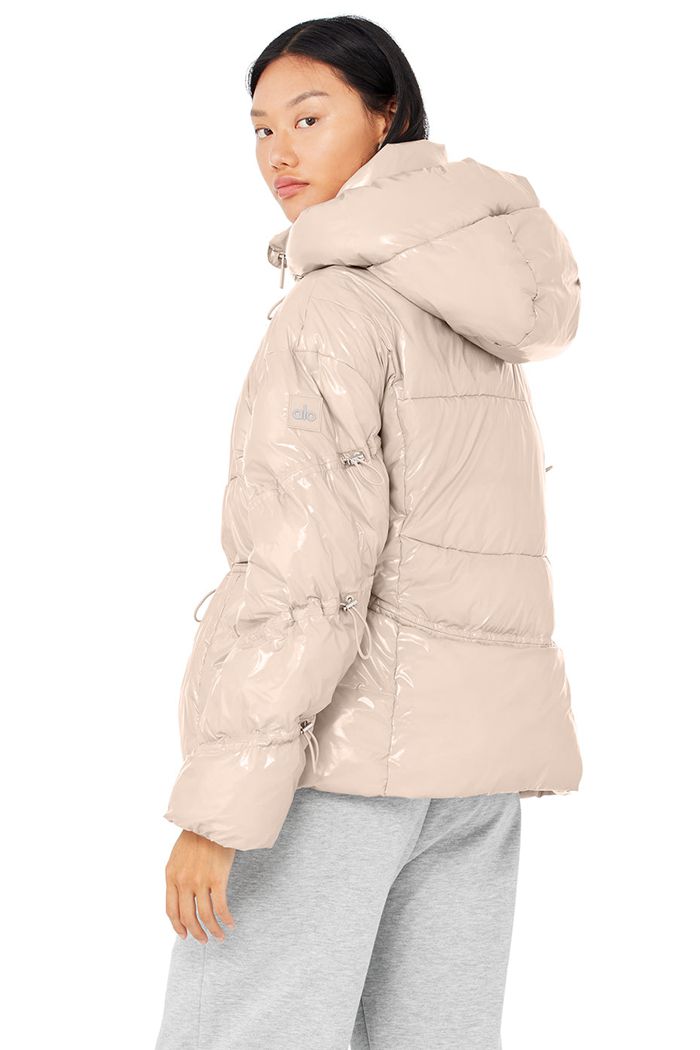 Chaquetas Alo Yoga Stunner Puffer Mujer Rosas | 540819WCN