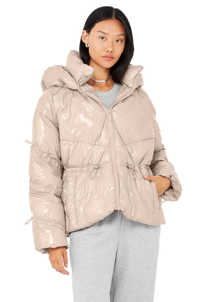 Chaquetas Alo Yoga Stunner Puffer Mujer Rosas | 540819WCN