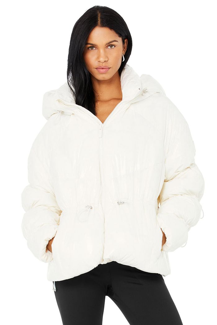 Chaquetas Alo Yoga Stunner Puffer Mujer Blancos | 985724ODF