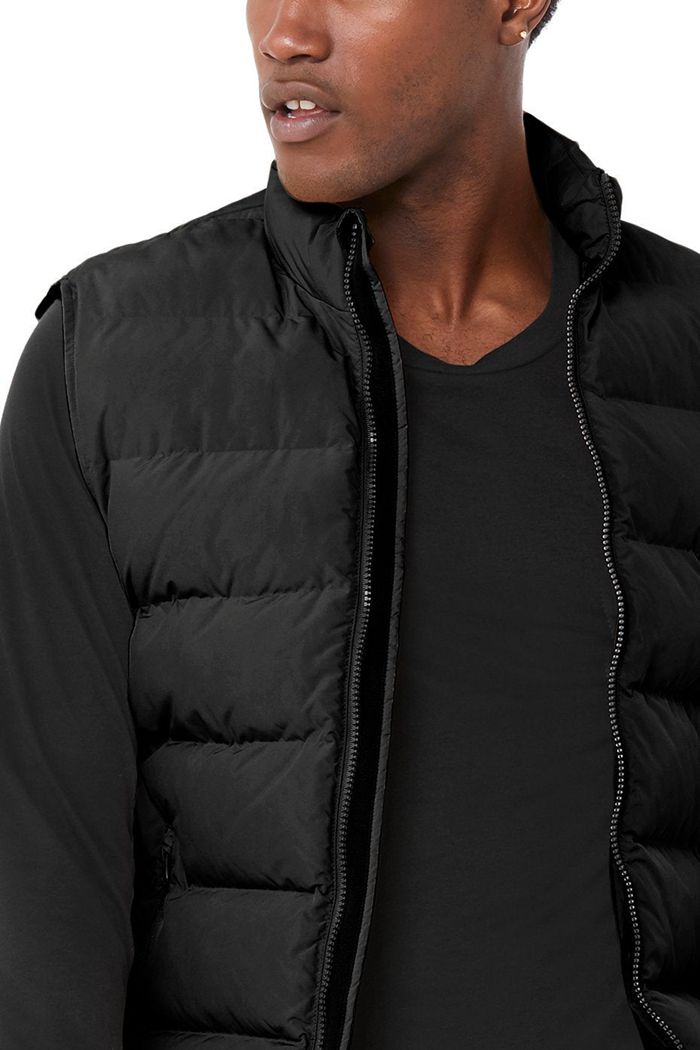 Chaquetas Alo Yoga Vail Puffer Hombre Negros | 945370IWL